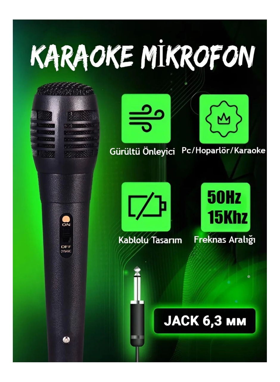 Karaoke Mikrofon Kablolu Mikrofon 6.5 Mm Karaoke Mikrofonu (