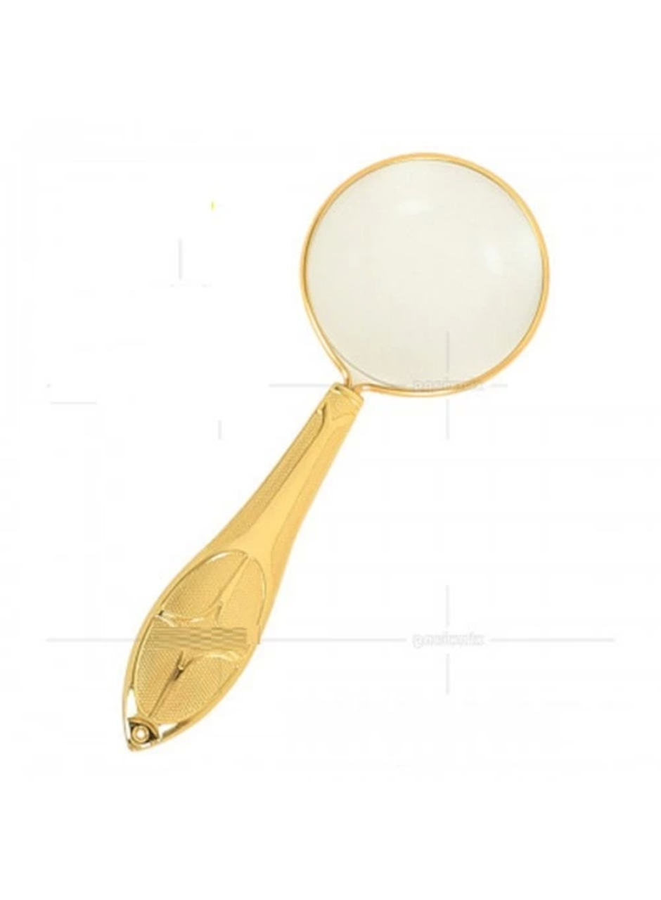 -Altın Renkli 5x-45mm Zarif Işlemeli özel Tasarlanmış Hediye Büyüteç-mg18155-7 (