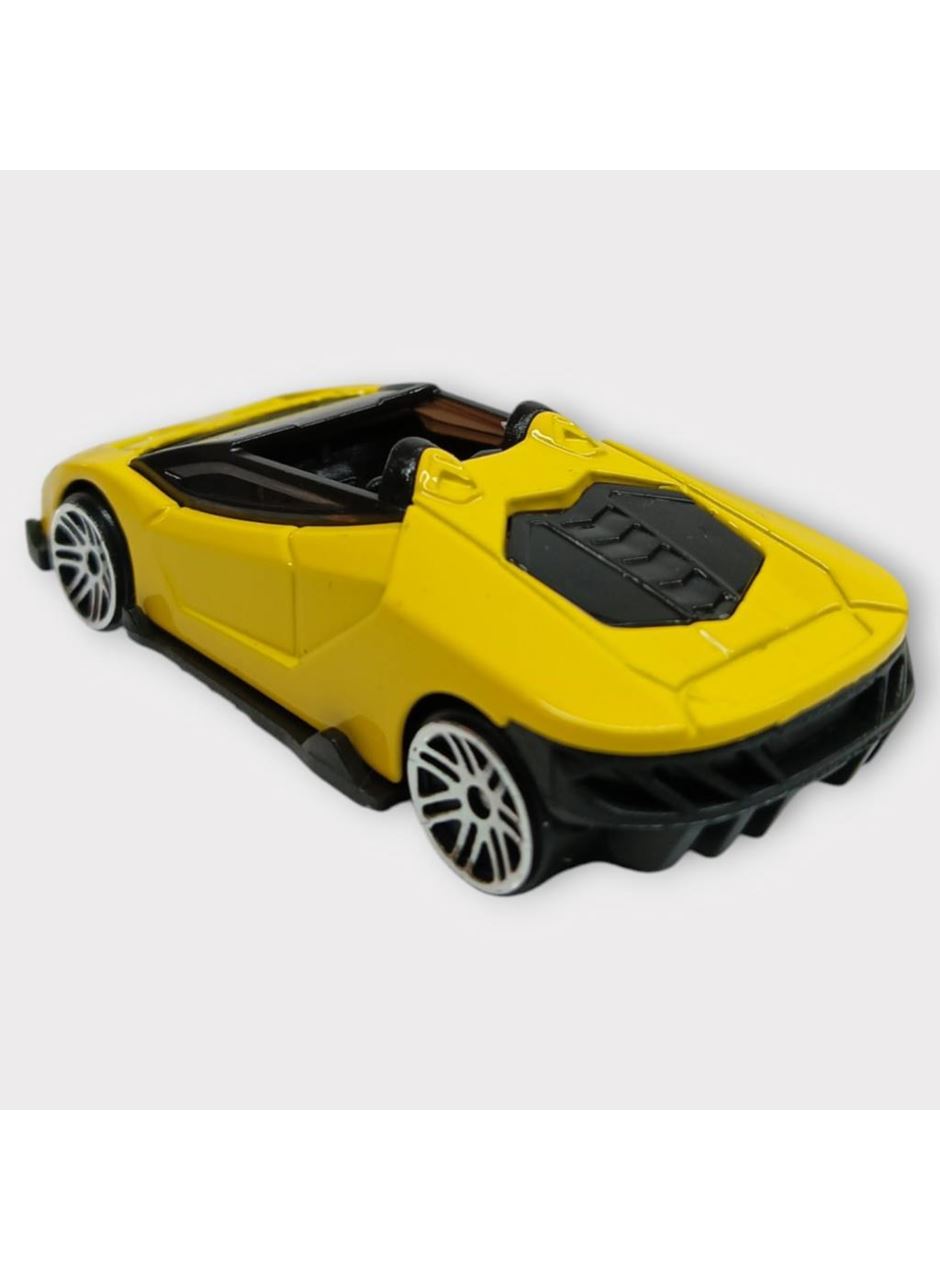 Metal Mini Arabalar 8 cm - Sarı - 2