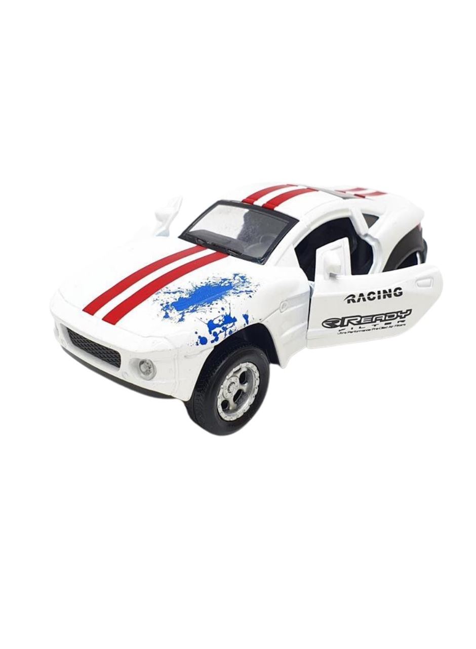 Mustang Çek Bırak Spor Araba - Işıklı Sesli Model - FY6148-12D-Beyaz