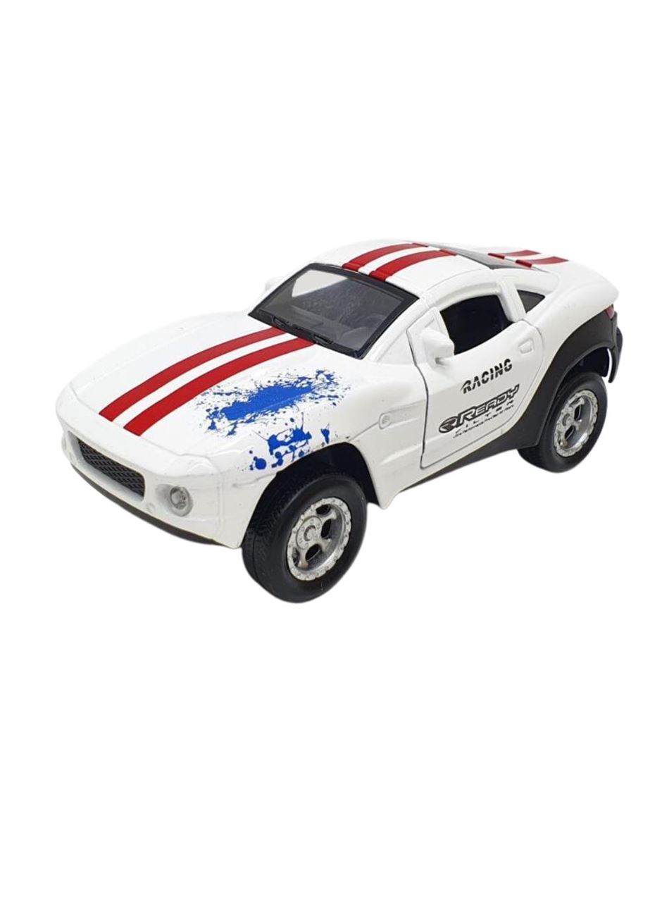 Mustang Çek Bırak Spor Araba - Işıklı Sesli Model - FY6148-12D-Beyaz