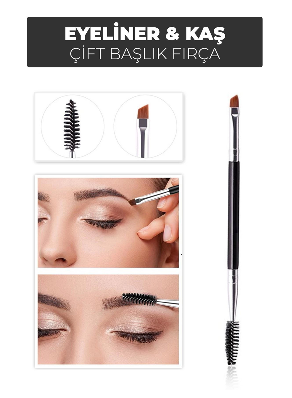 Çift Başlıklı Eyeliner ve Kaş Fırçası – Kolay Uygulama ve Mükemmel Sonuçlar (