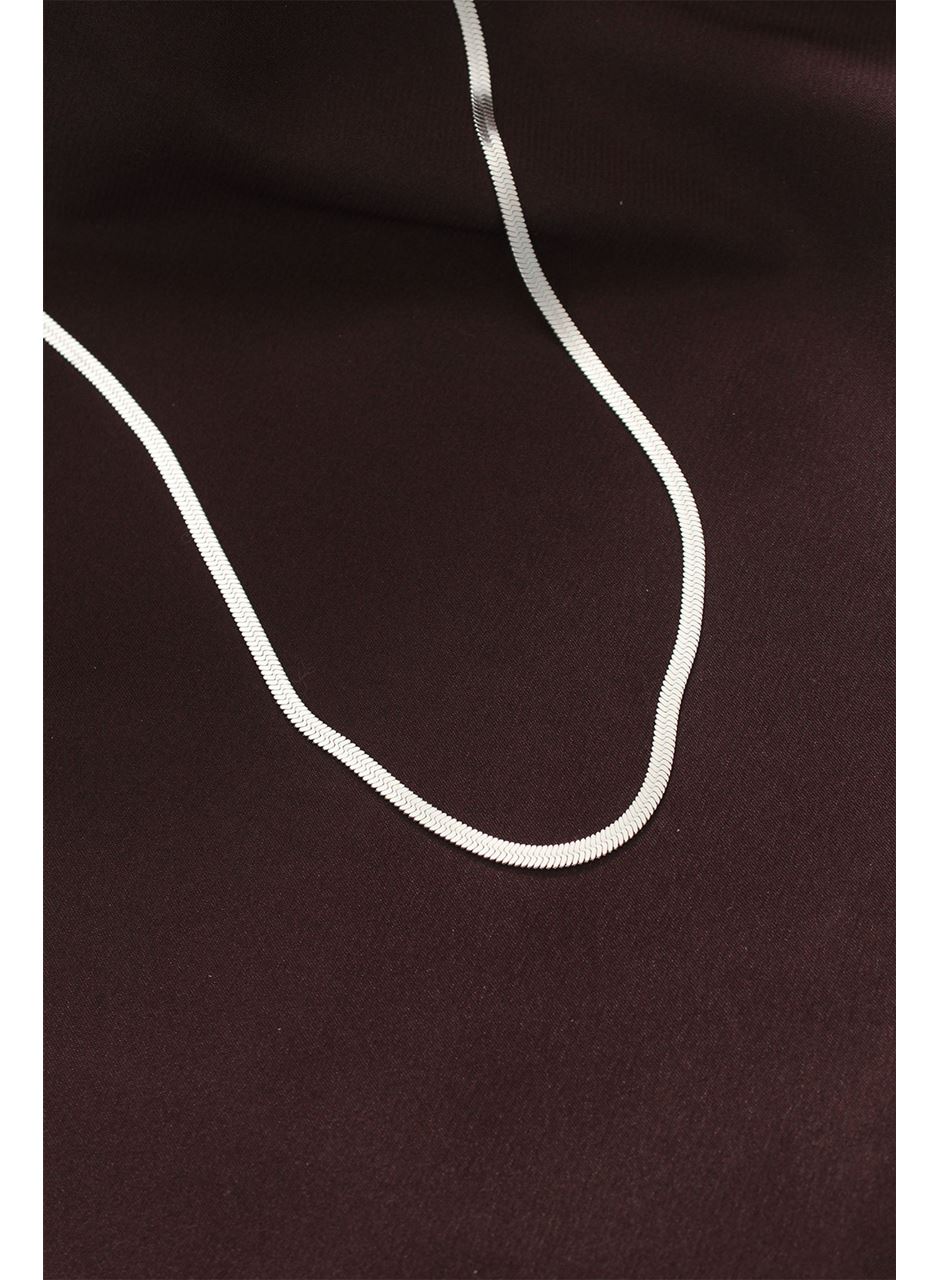 316L Çelik Gümüş Renk 60 cm İtalyan Zincir Kolye