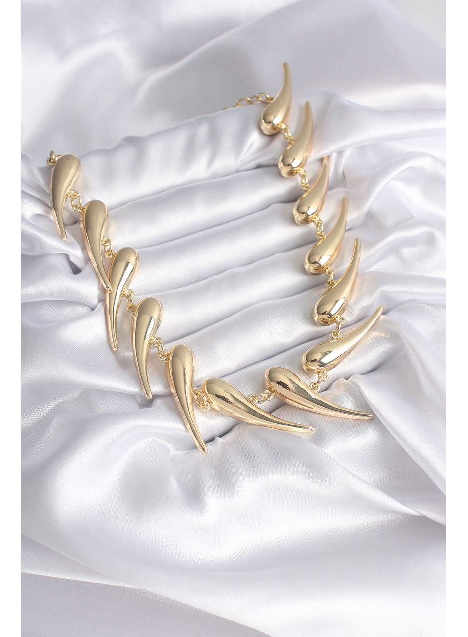 VIP Seri Özel Tasarım Gold Renk Kadın Kolye