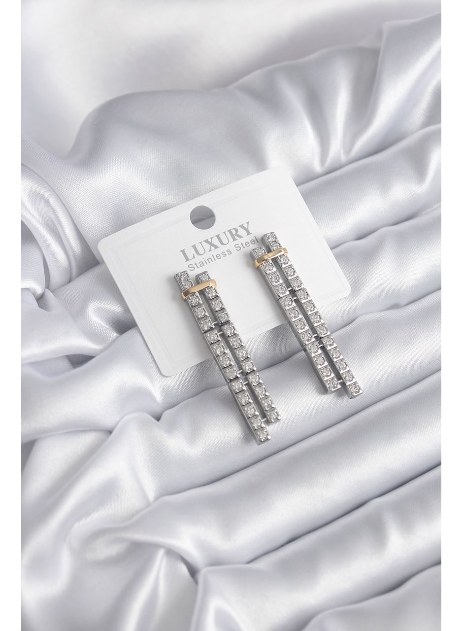 VIP Seri Zirkon Taşlı Su Yolu Kadın Küpe