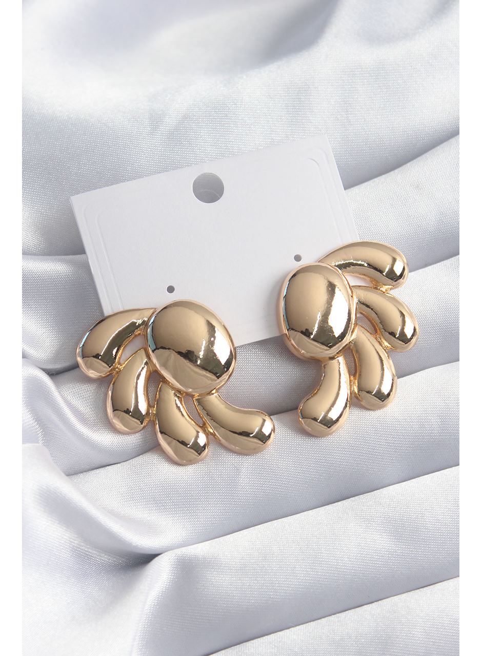 Pirinç Gold Renk Kadın Küpe