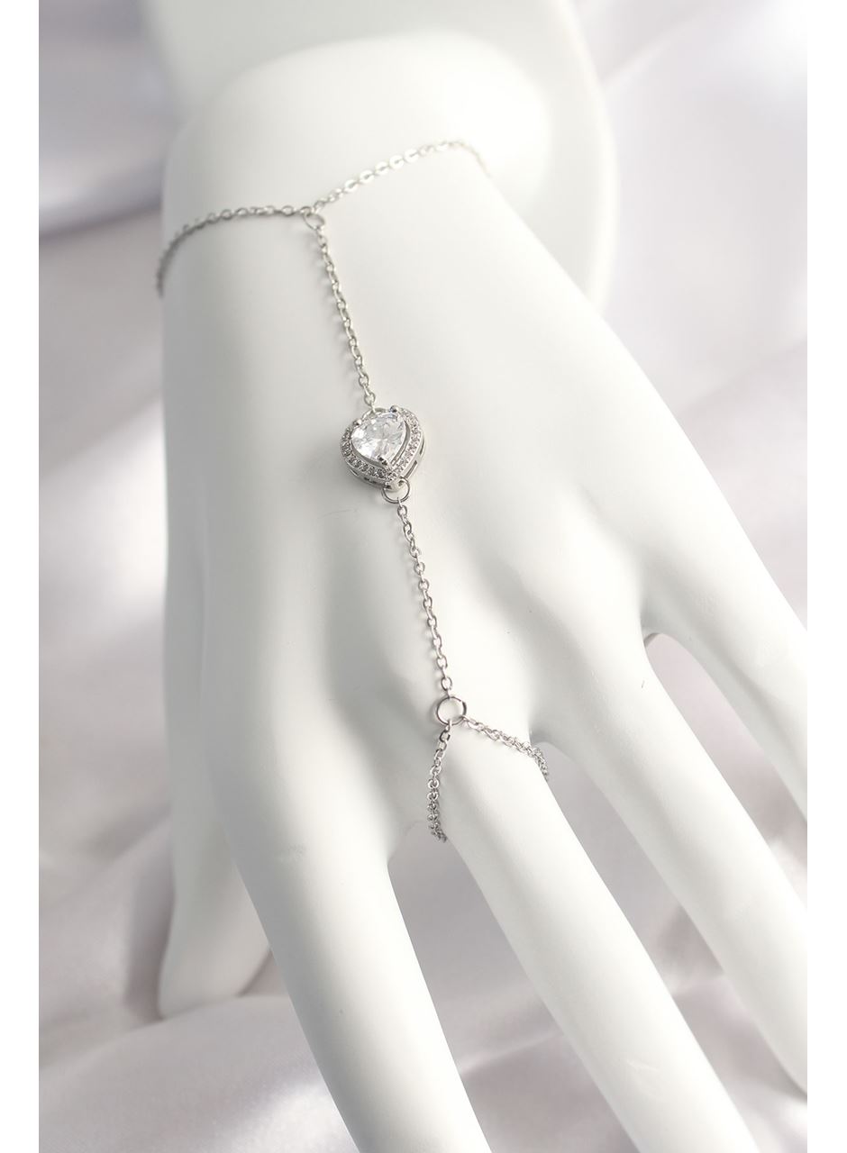 316L Çelik Gümüş Renk Kalp Model Şahmeran