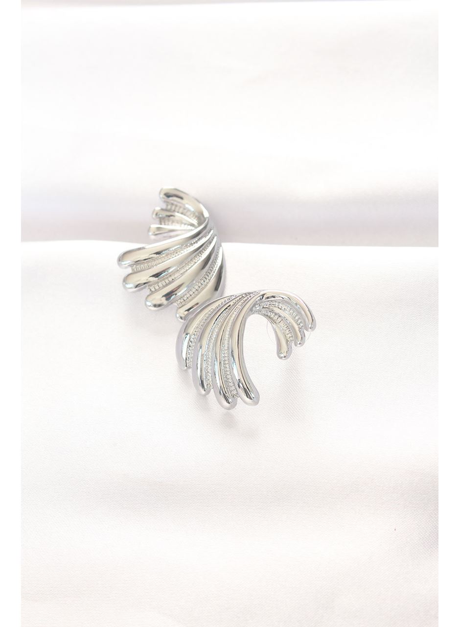 Pirinç Gümüş Renk Küpe