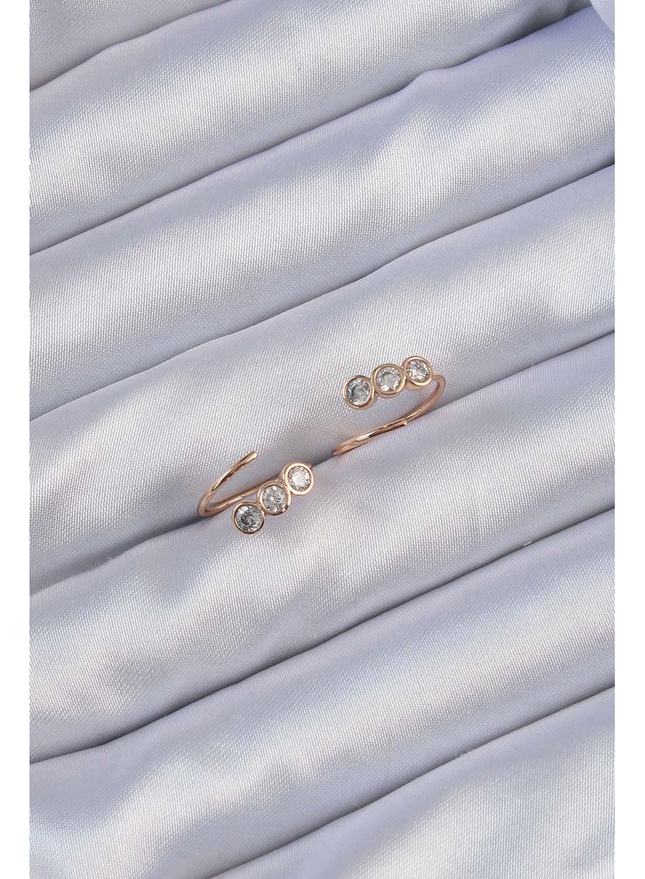 Xuping Rose Renk Zirkon Taşlı Su Yolu Küpe