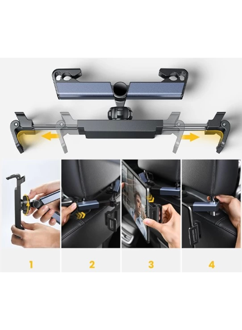 Pratik Koltuk Arkası Ayarlanabilir Tablet Telefon Tutucu (