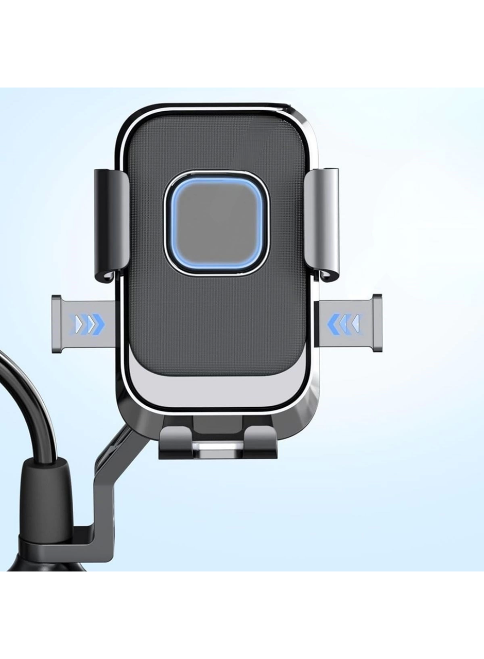 Motor,motosiklet,bisiklet ,scooter İçin 360 Derece Dönebilen Dikiz Aynası Versiyonu Telefon Tutucu Aparat (