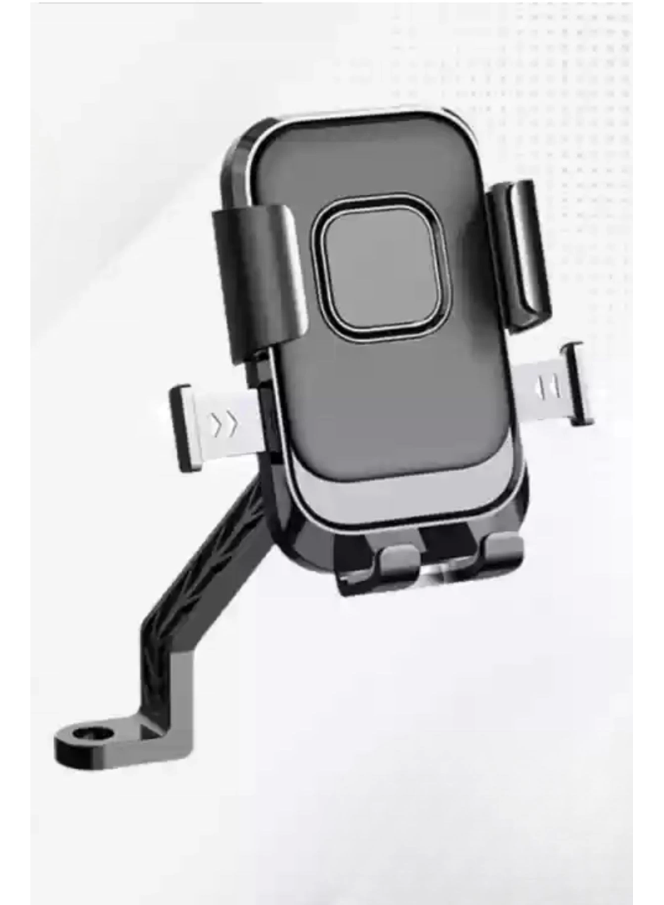 Motor,motosiklet,bisiklet ,scooter İçin 360 Derece Dönebilen Dikiz Aynası Versiyonu Telefon Tutucu Aparat (