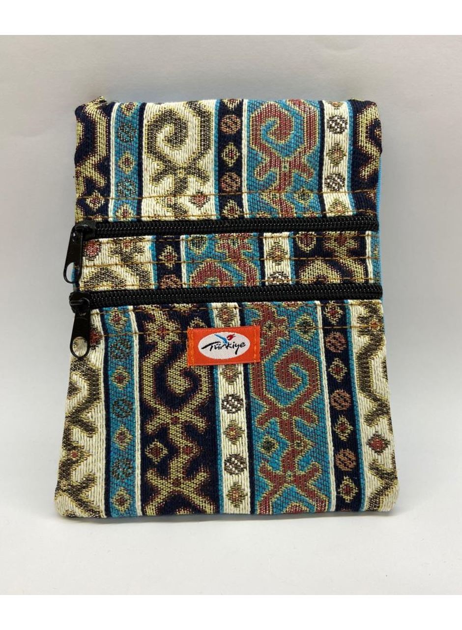 Otantik Desenli Fermuarlı Askılı Çanta Özel Dikim - GS201