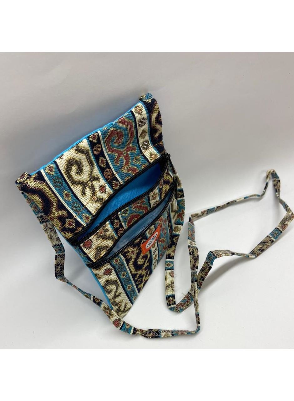 Otantik Desenli Fermuarlı Askılı Çanta Özel Dikim - GS201