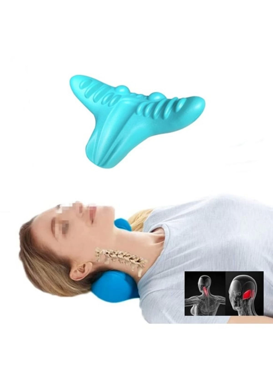 Kayropraktik Boyun Yastığı U Şekilli Masaj Destekli Ağrı Kesici Bellek Köpük Yastık (