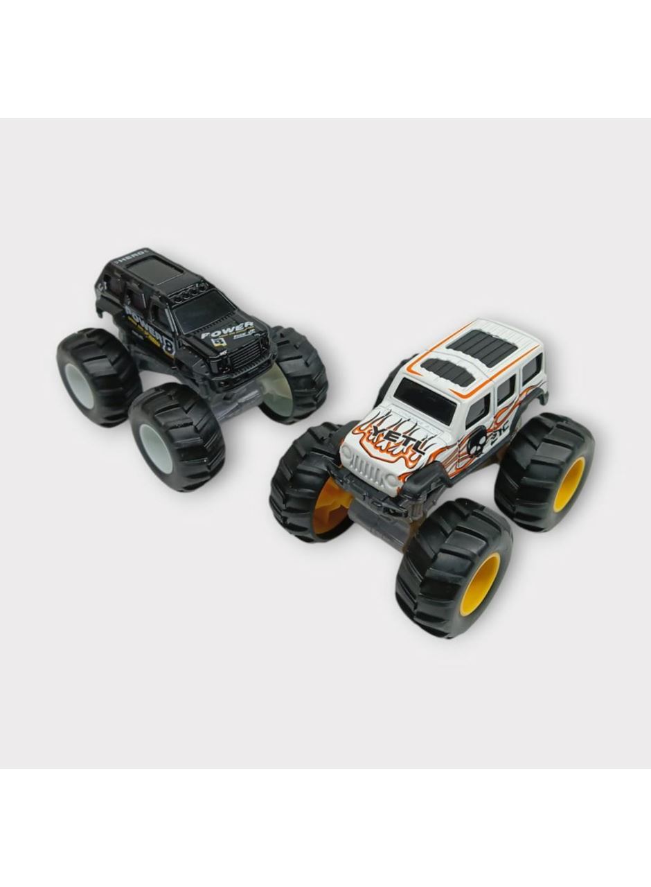 Mini Off-Road Araçlar 2'li - Siyah Beyaz