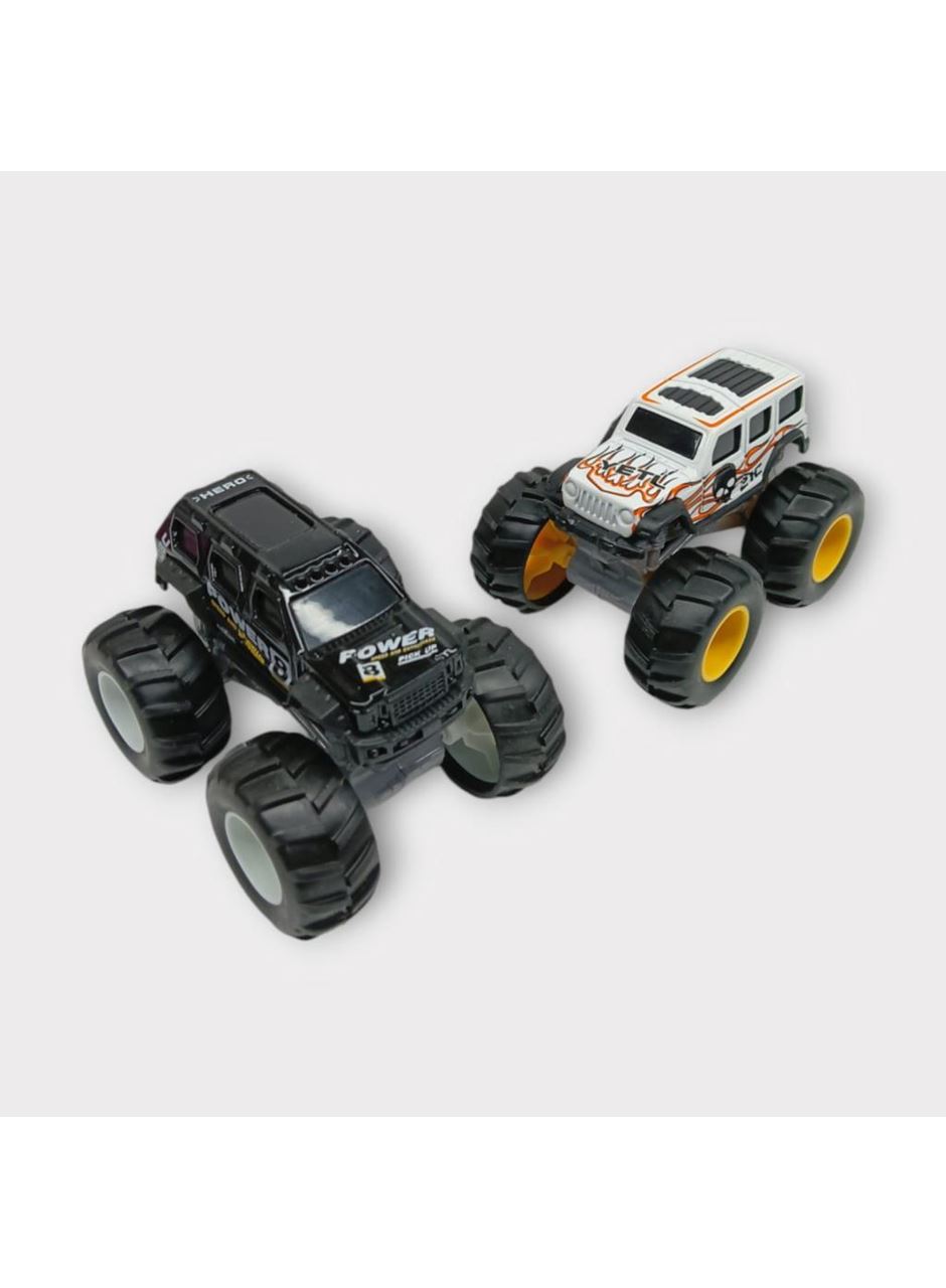 Mini Off-Road Araçlar 2'li - Siyah Beyaz