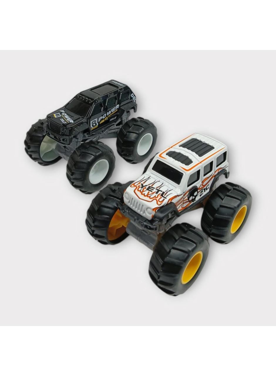 Mini Off-Road Araçlar 2'li - Siyah Beyaz