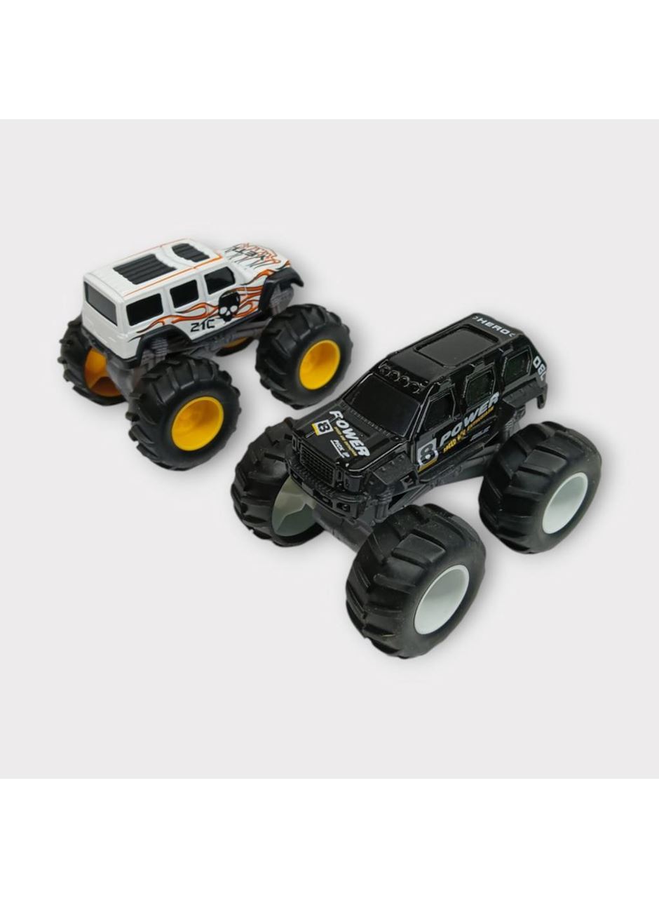 Mini Off-Road Araçlar 2'li - Siyah Beyaz