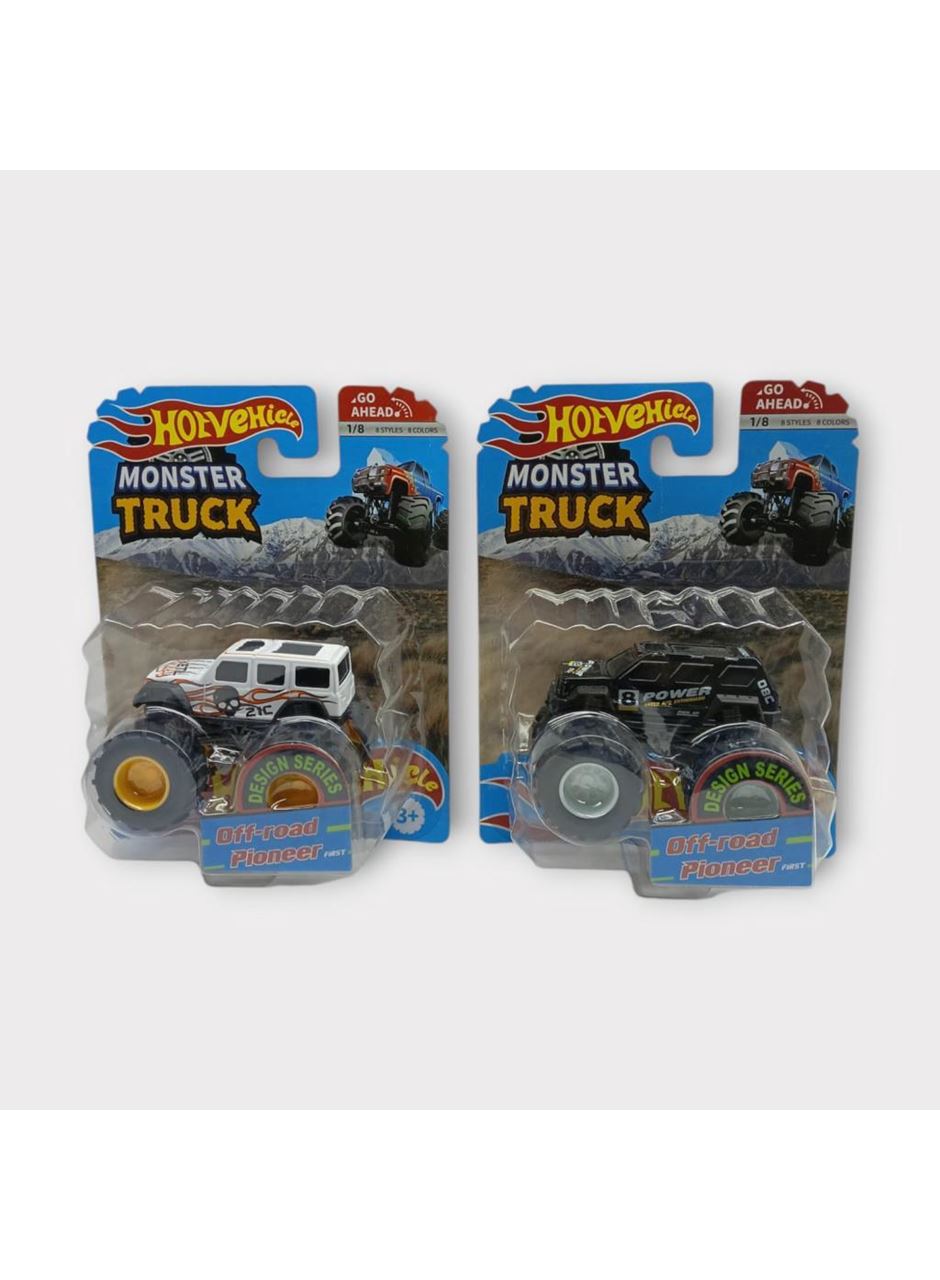 Mini Off-Road Araçlar 2'li - Siyah Beyaz