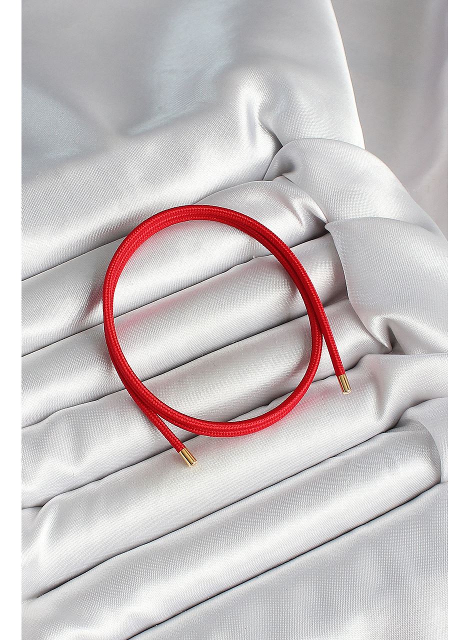 Mıknatıslı  Koyu Kırmızı Renk Sarmal Kadın Bileklik