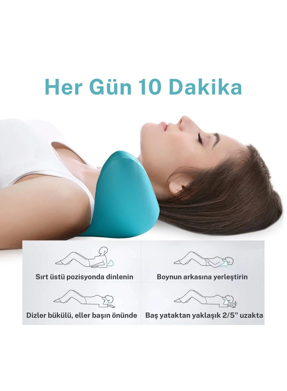 Boyun Ve Omuz Gevşetici, Servikal Traksiyon Cihazı Akupunktur Boyun Omuz Sırt Desteği Masaj Yastığı, Boyun Sedye Masajı (