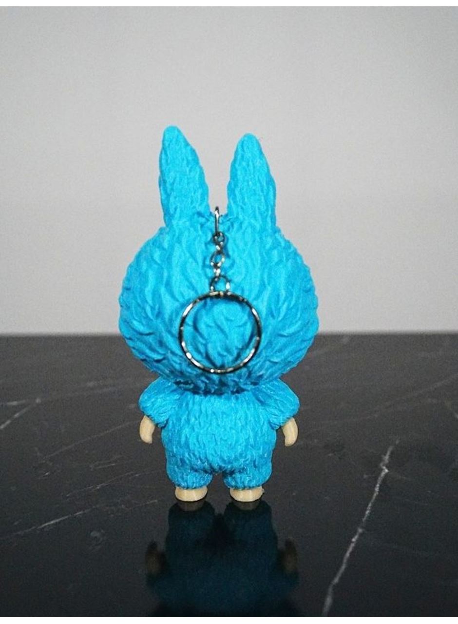 Labubu Figür Anahtarlık 2 Adet Turkuaz 13 cm Kaliteli