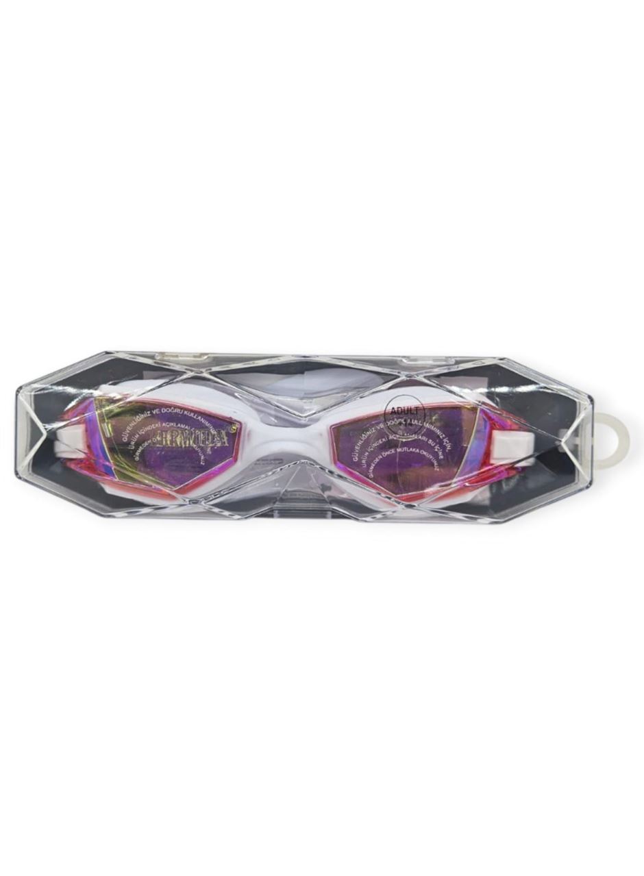 Aynalı Yüzücü Gözlüğü Silikon KIRMIZI - 1765