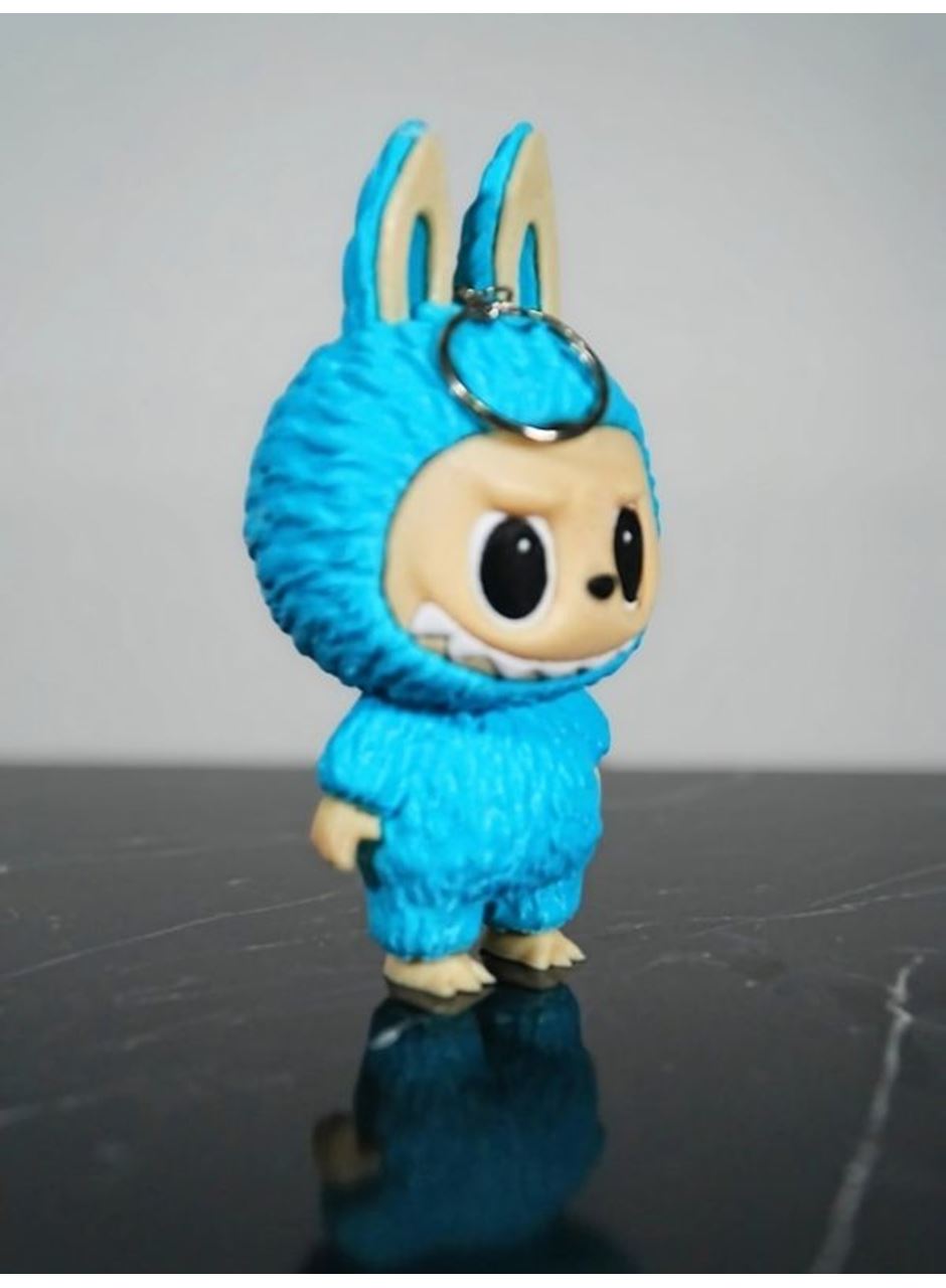 Labubu Figür Anahtarlık Turkuaz 13 cm Kaliteli