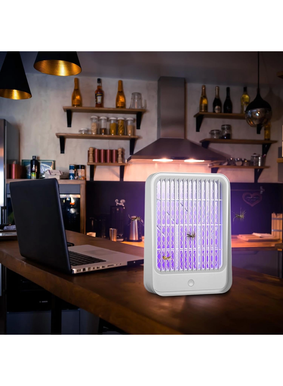 Elektrikli Sinek Kovucu USB Şarjlı Sessiz ve Etkili Led Işıklı Kapan (