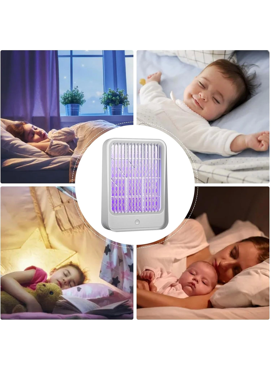 Elektrikli Sinek Kovucu USB Şarjlı Sessiz ve Etkili Led Işıklı Kapan (