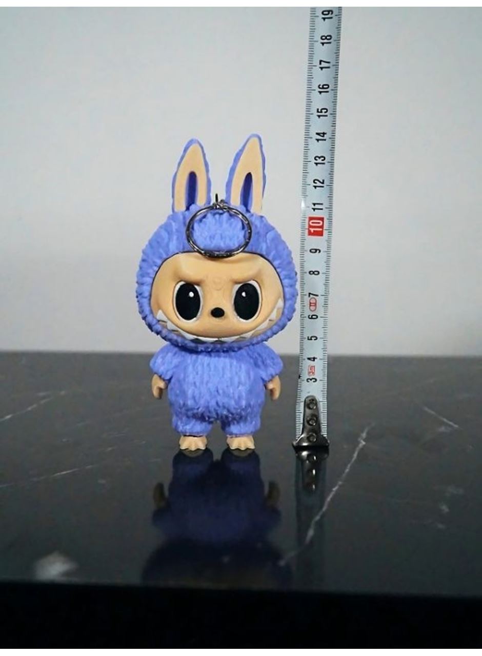 Labubu Figür Anahtarlık Lila 13 cm Kaliteli