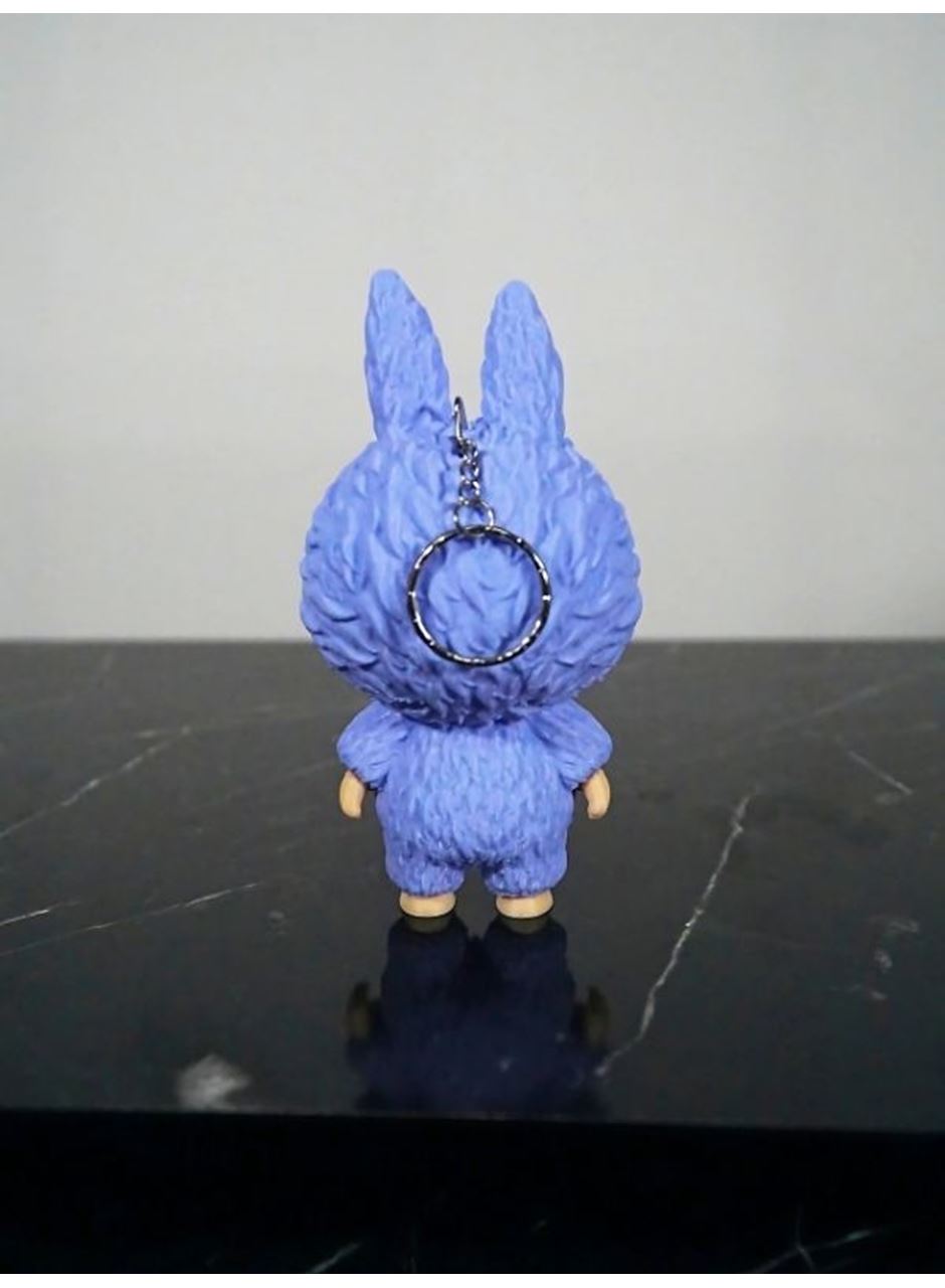 Labubu Figür Anahtarlık Lila 13 cm Kaliteli