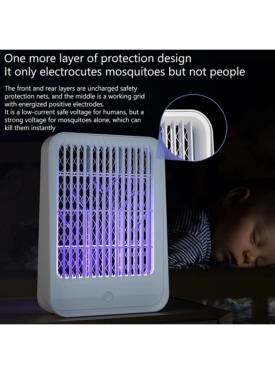 Elektrikli Sinek Kovucu USB Şarjlı Sessiz ve Etkili Led Işıklı Kapan (