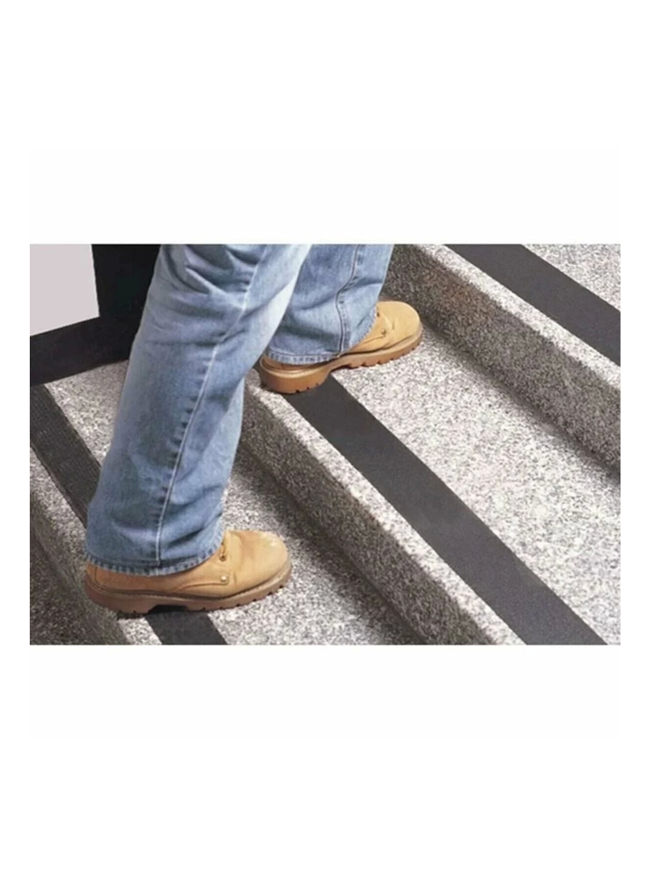 Merdiven Zemin Kaydırmaz Güçlü Bant Yapışkanlı Kaymaz Bant Siyah 25 mm X 5 Metre (