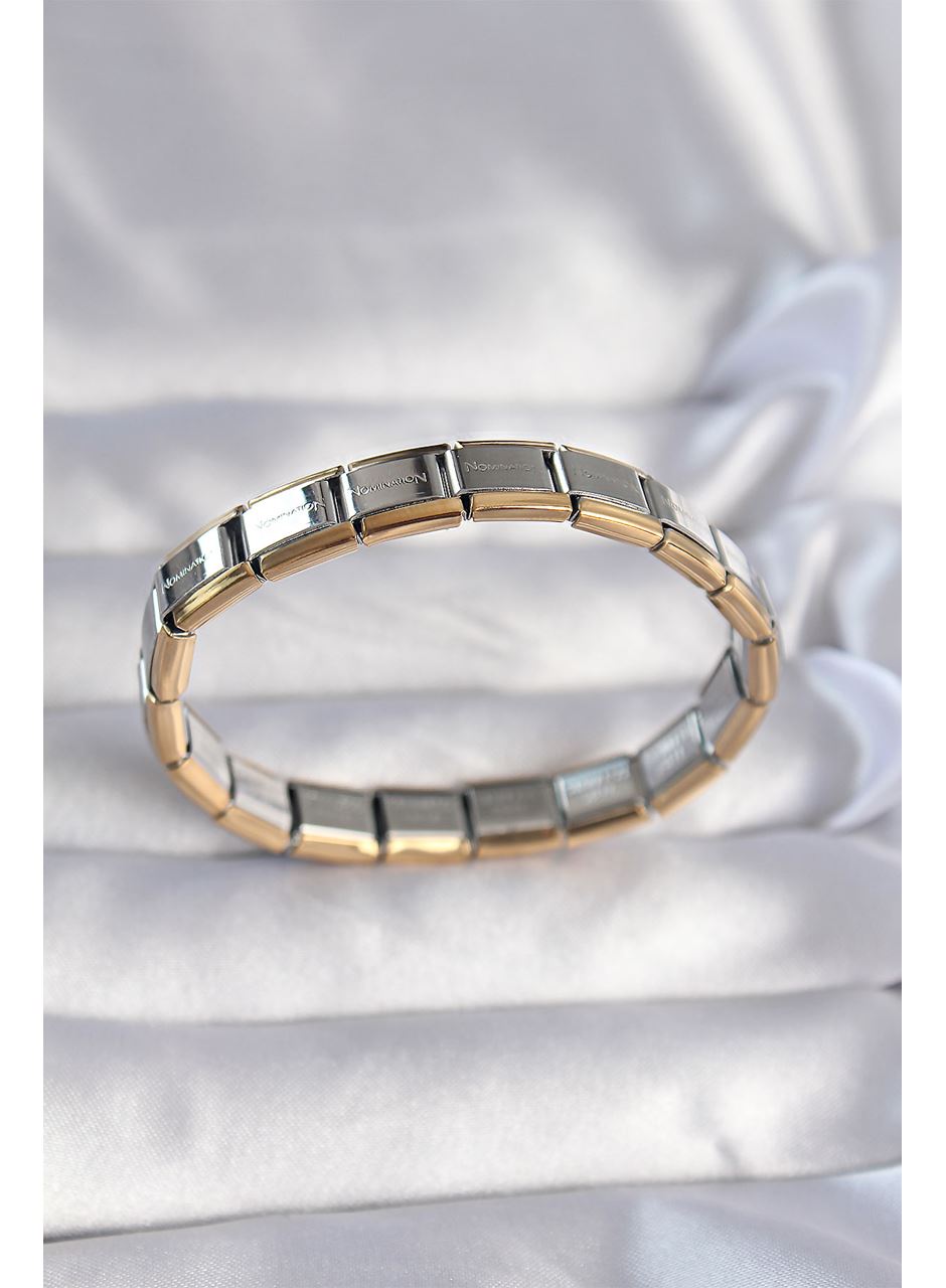 316L Çelik Çift Renk Yazılı Nomination Bileklik