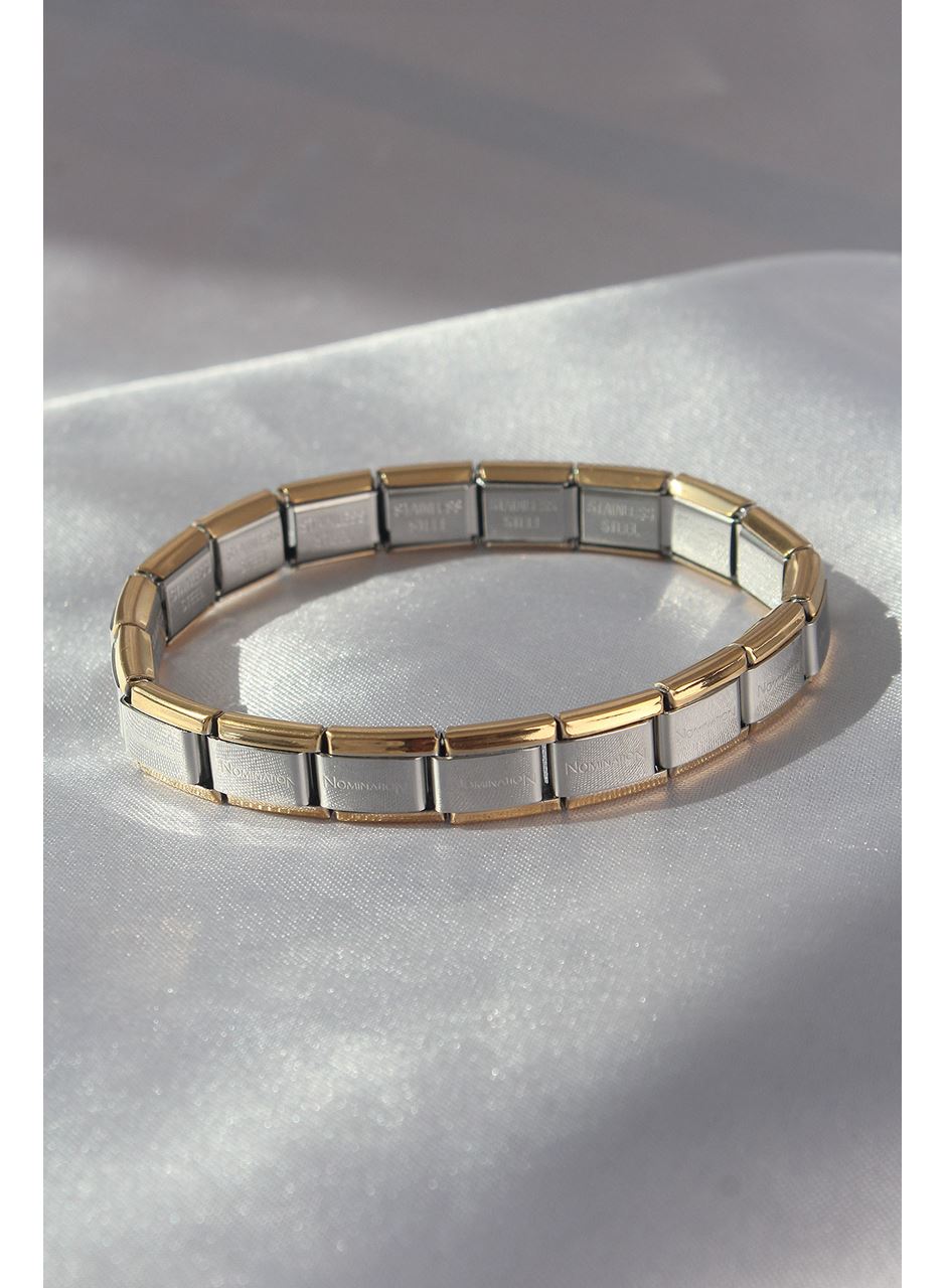 316L Çelik Çift Renk Yazılı Nomination Bileklik