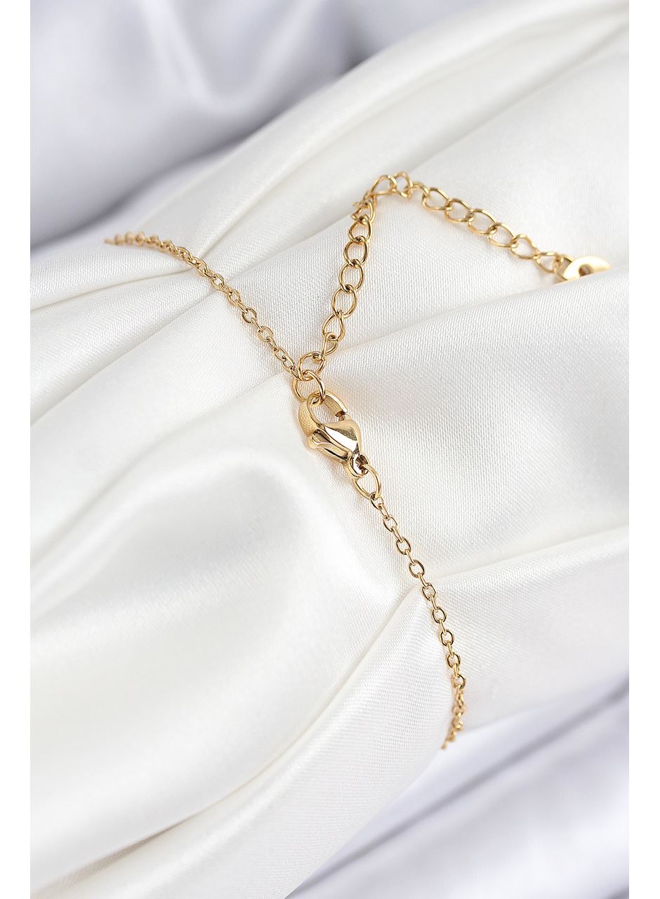 316L Çelik Nazar Boncuğu Model Gold Renk Kadın Bileklik