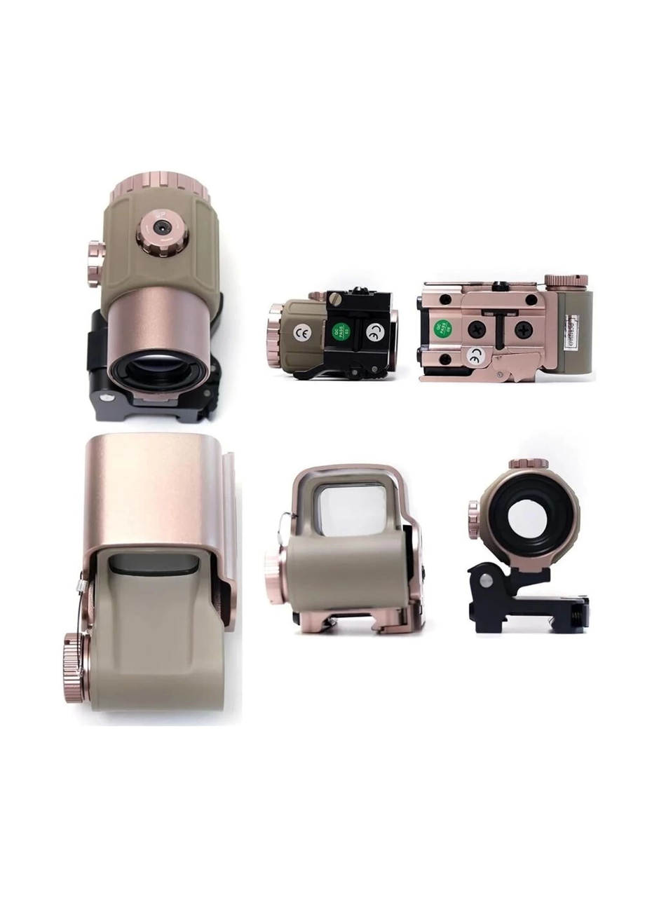 558-G43 XPS2 Hedef İşaretleyici Red Dot - Holografik Nişangâh, 5x Büyütmeli Set Çöl Rengi (