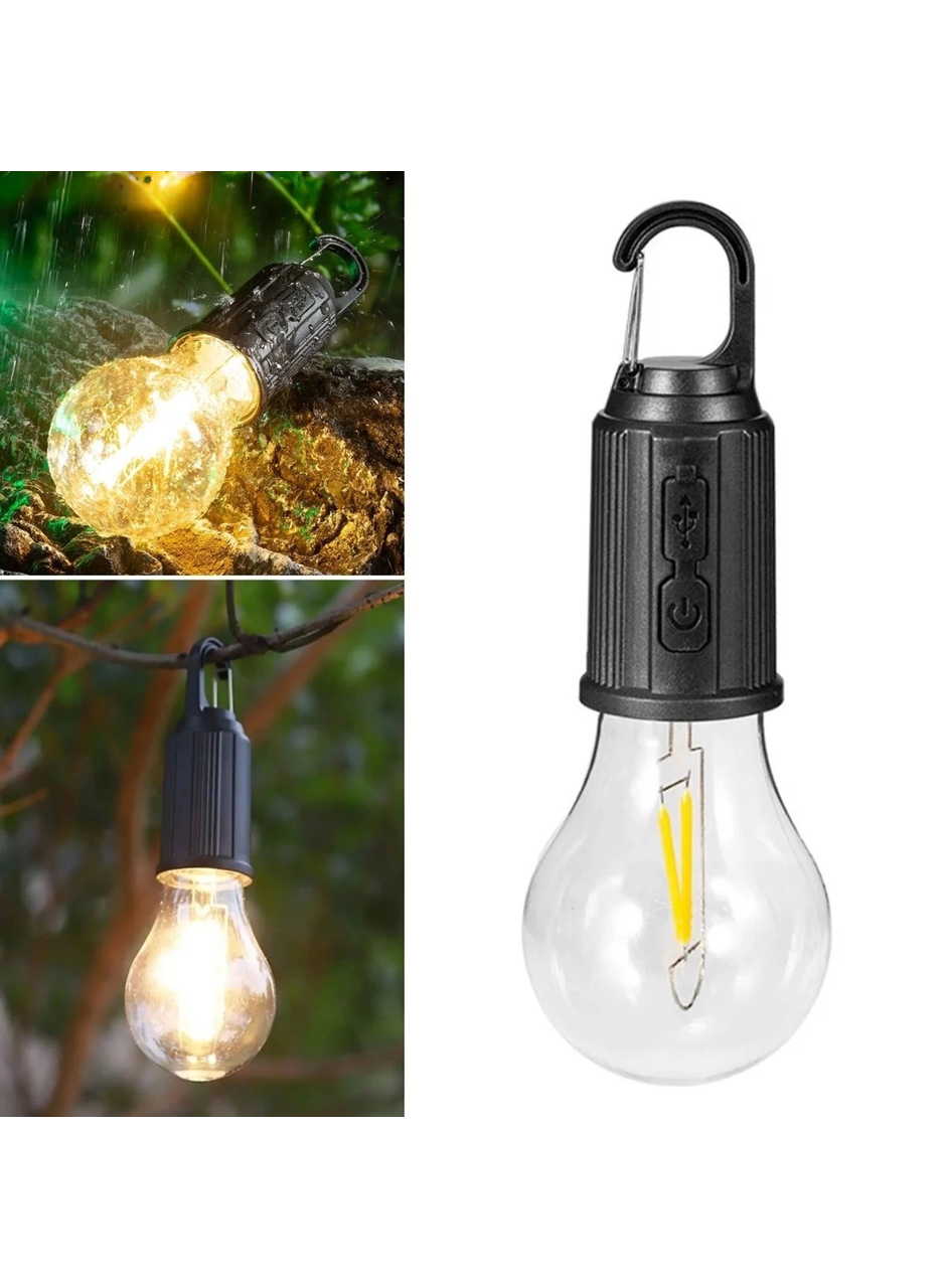 Şarj Olabilen 3 Farklı Mod Led'li Kendiliğinden Asma Kancalı Kamp,dış Cephe Lambası (