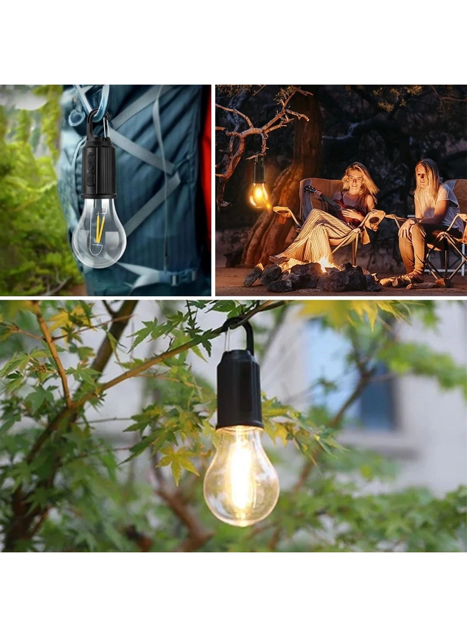 Şarj Olabilen 3 Farklı Mod Led'li Kendiliğinden Asma Kancalı Kamp,dış Cephe Lambası (