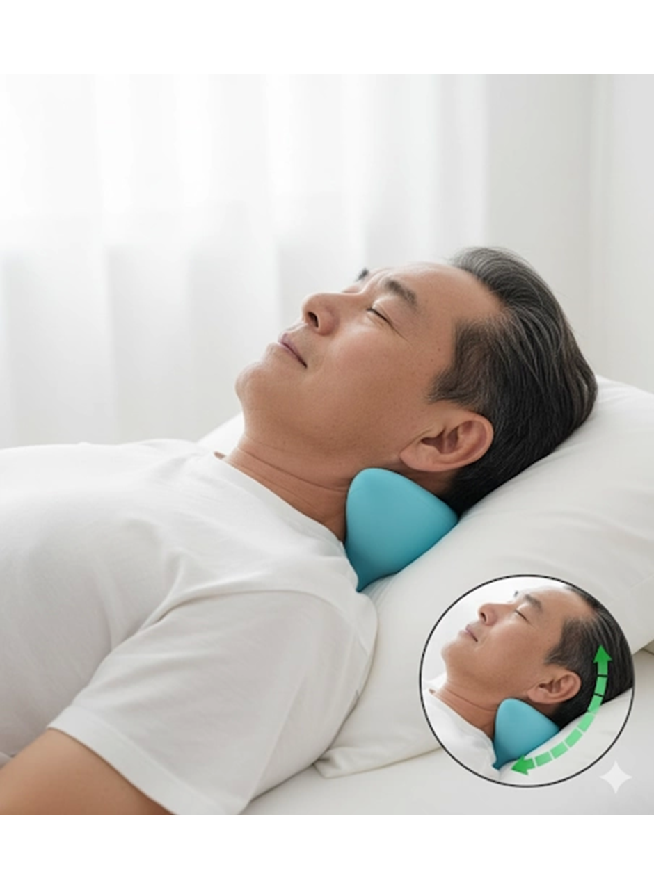 Boyun Hörgücü ve Kamburluk Önleyen Ortopedik Yastık | Dik Duruş, Sağlıklı Omurga ve Rahat Uyku Desteği (