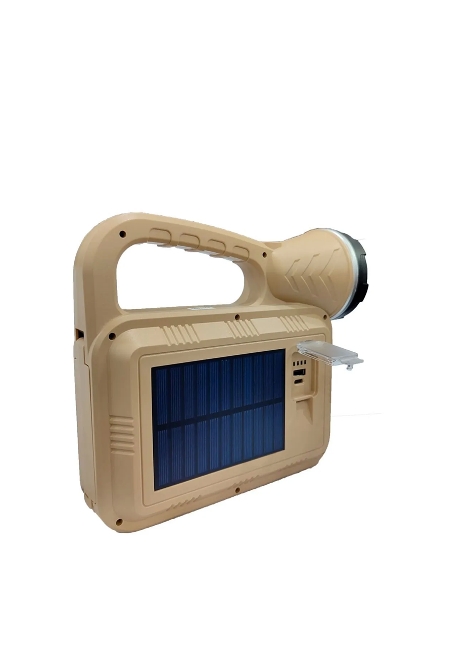 Güneş Enerjili ŞÖMİNELİ Çok Fonksiyonlu Çift Işık Kaynağı USB Şarjlı SOLAR EL FENERİ (