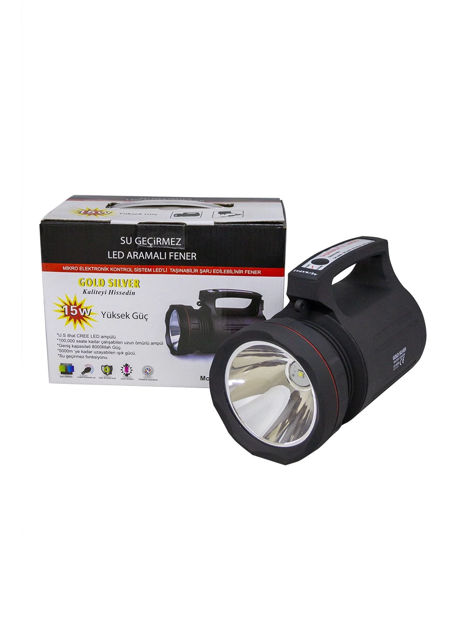 Gs-8006 Parlak Ledli Taşınabilir Şarj Edilebilir El Feneri 15w (