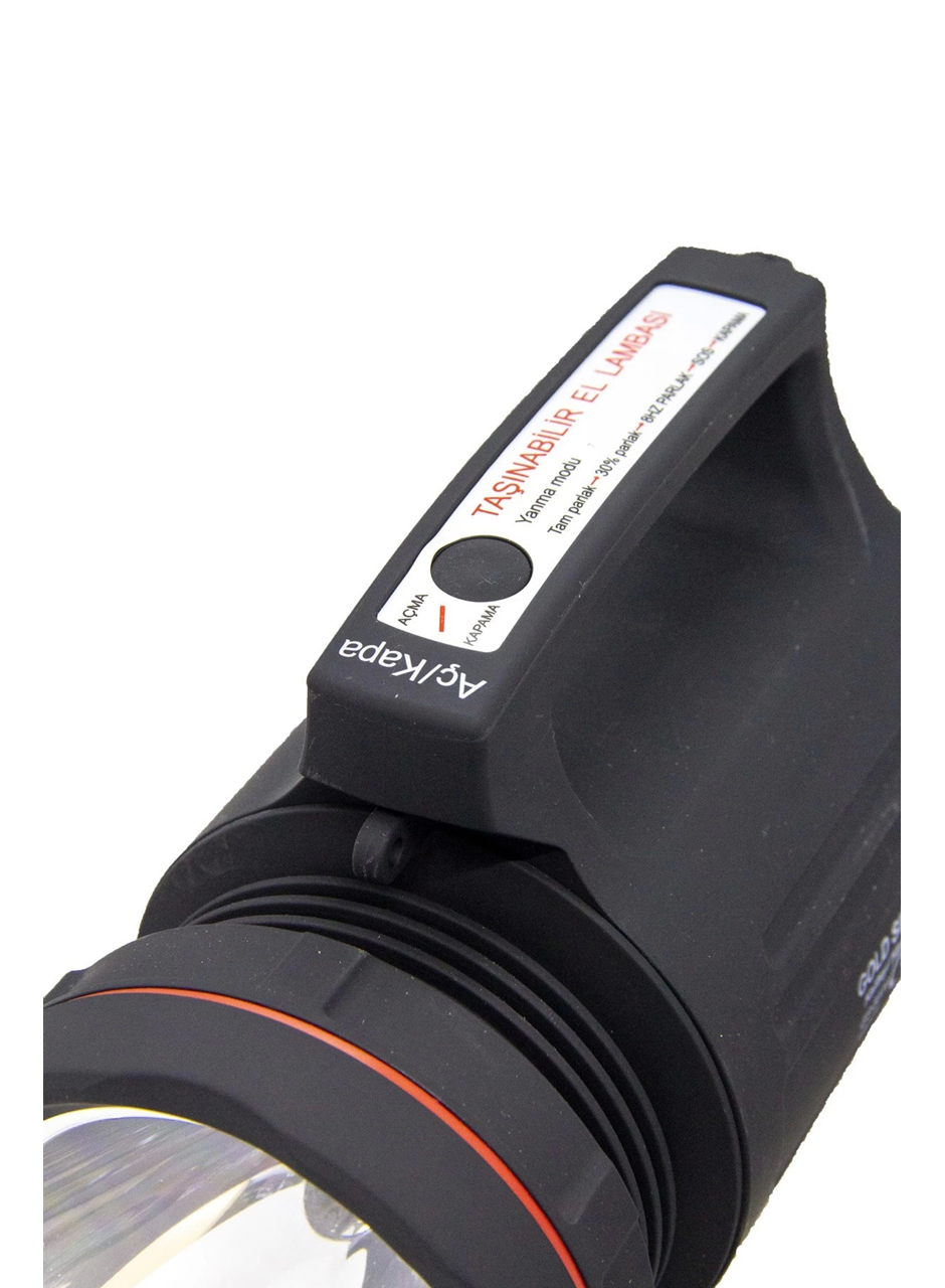 Gs-8006 Parlak Ledli Taşınabilir Şarj Edilebilir El Feneri 15w (