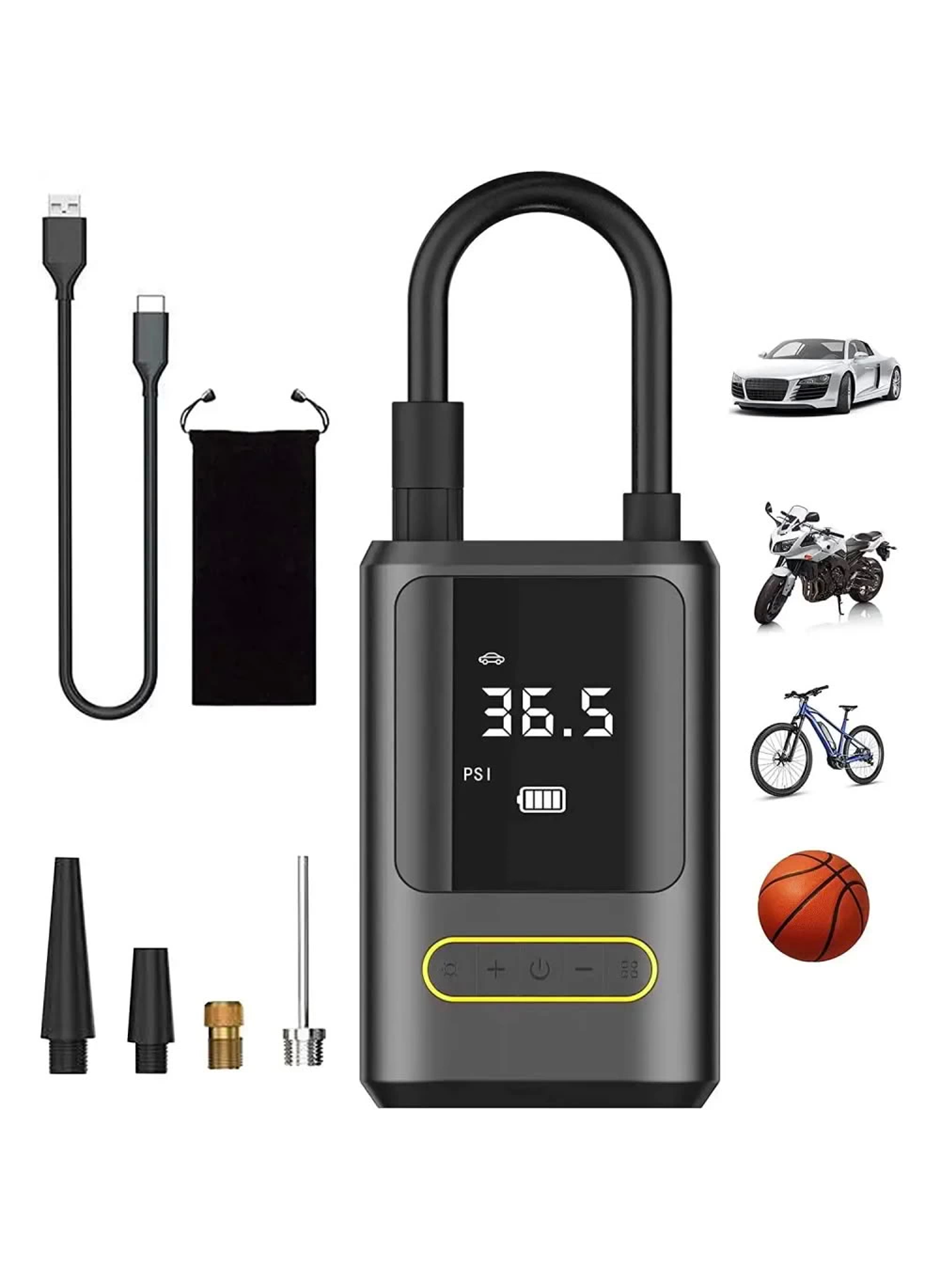 Kablosuz Oto Araç Mini 4000mAh 150 PSI Işıklı Oto Hava Kompresörü (