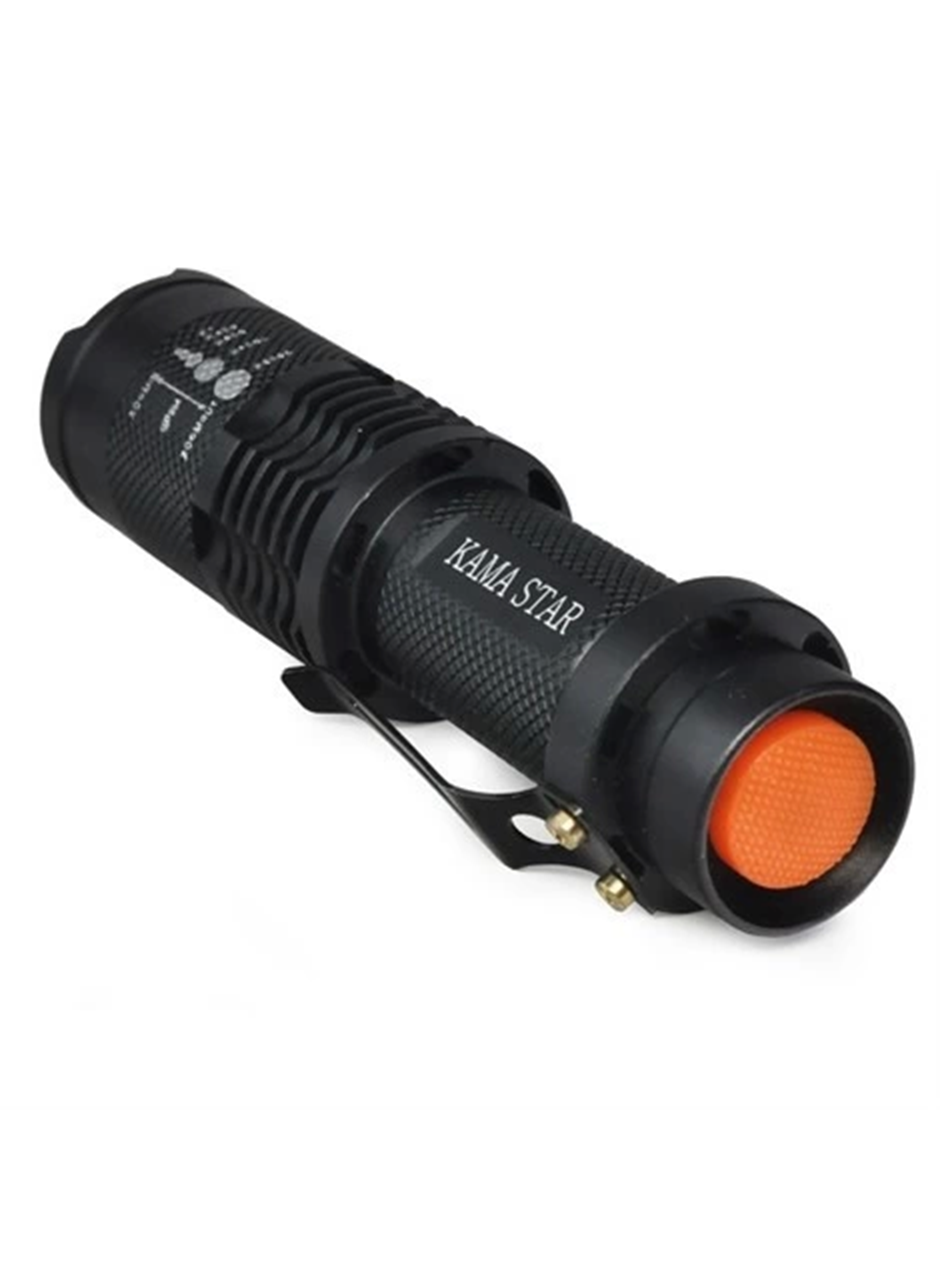 Km 87 Polis Tipi Zoomlu Şarjlı Metal Dağ Kamp Cep Feneri (