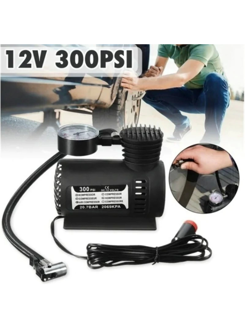 Plastik Gövdeli Siyah Mini Hava Kompresörü (