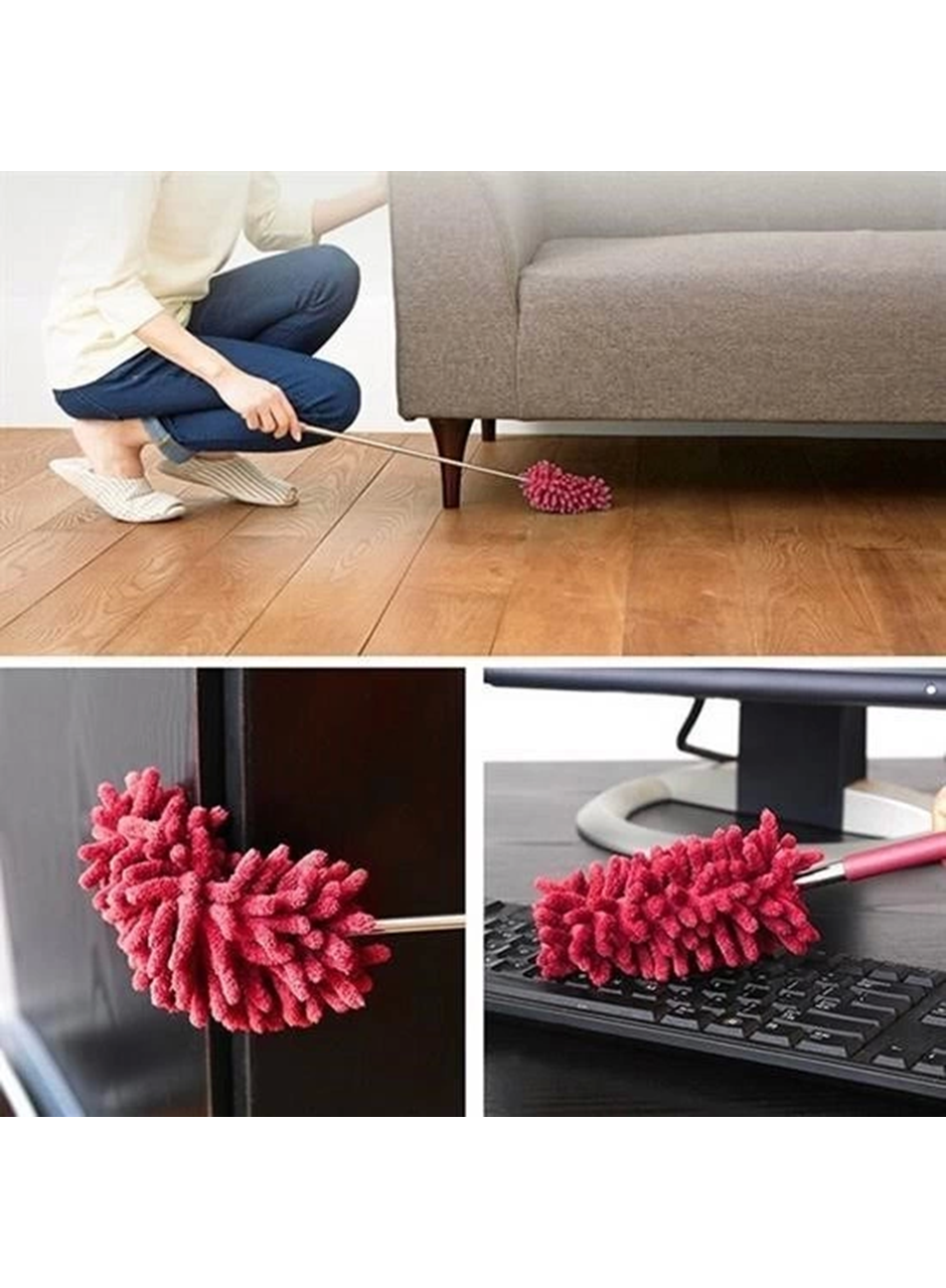 Teleskopik Mikrofiber Pratik Uzayabilen Toz Alma Fırçası Aparatı (