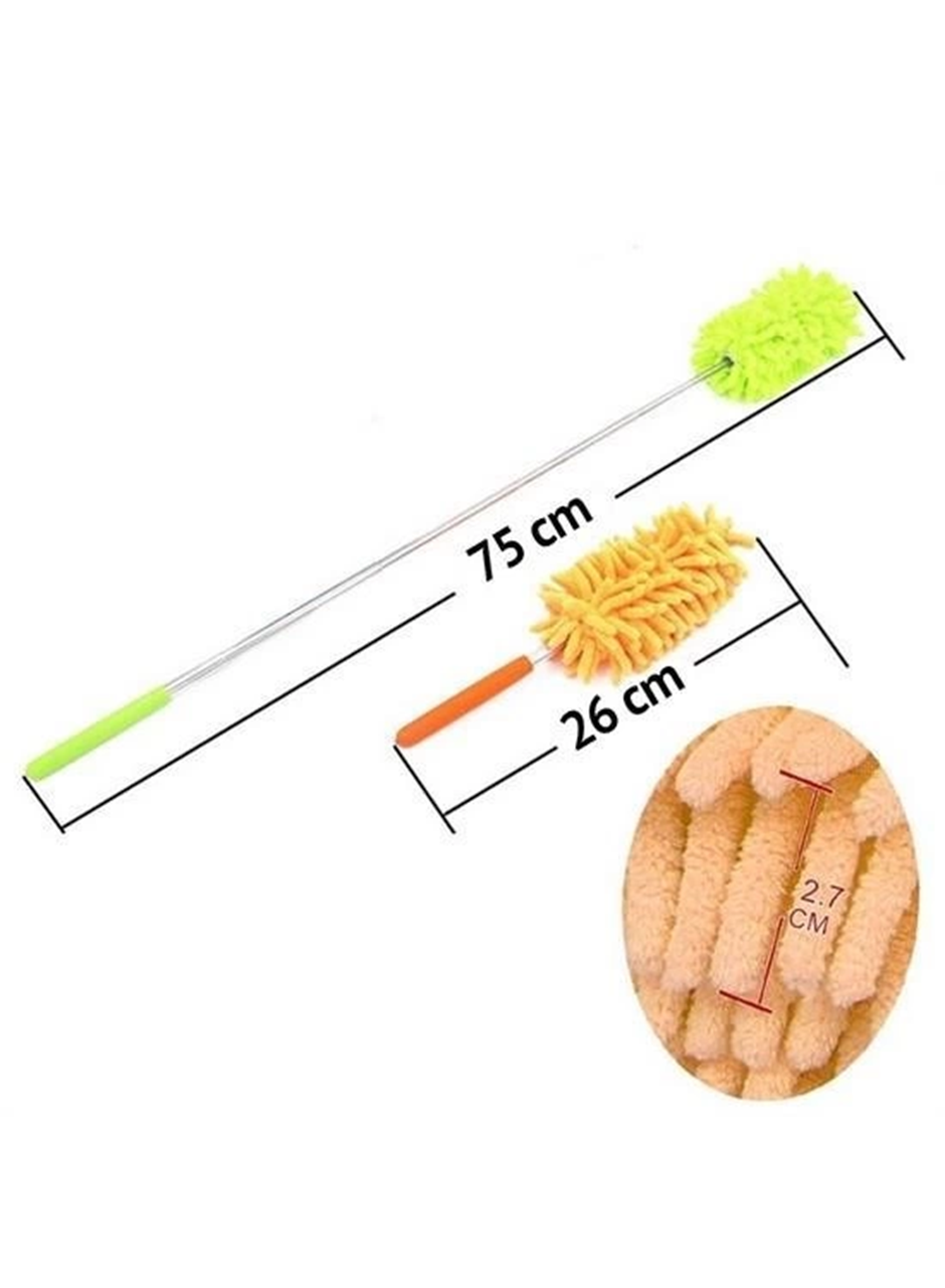 Teleskopik Mikrofiber Pratik Uzayabilen Toz Alma Fırçası Aparatı (